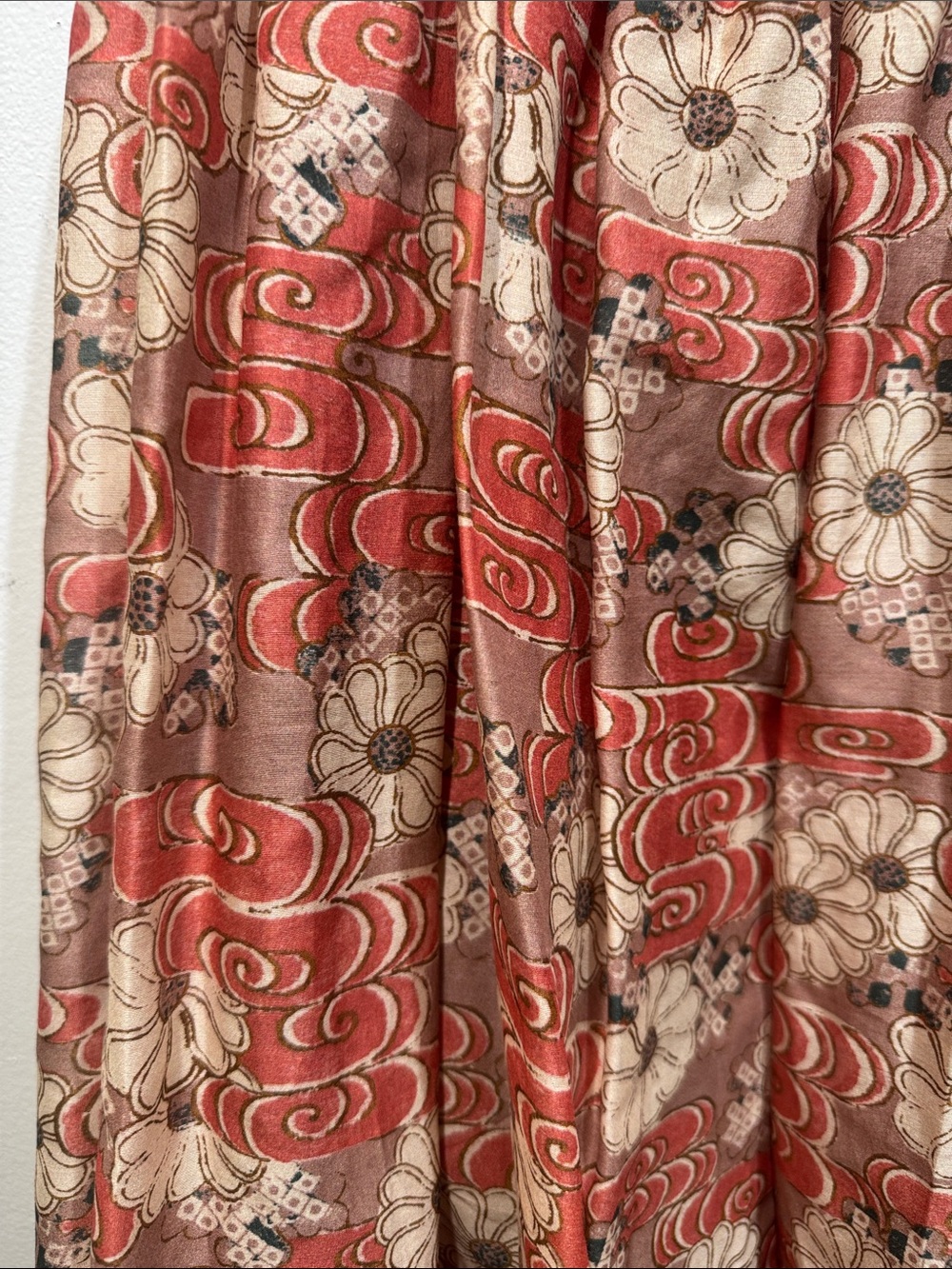 Ulla Johnson Coral and Cream Floral Tiered Maxi Skirt - Picture 2 of 6